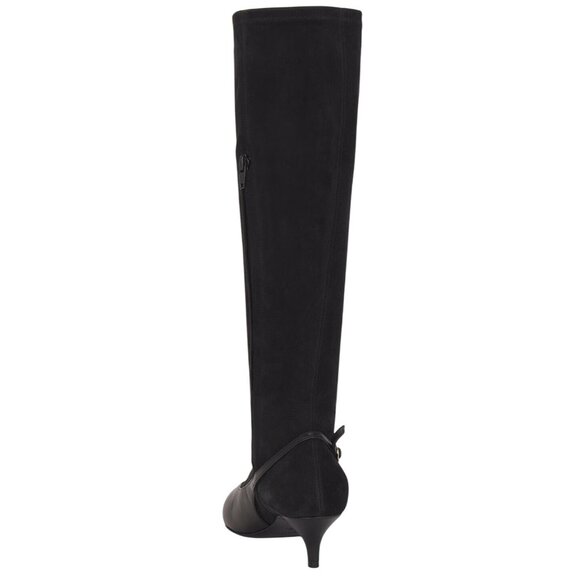 Magda Butrym Knee High Boots in Black 39 With Box Womens Suede Leather - Picture 3 of 13